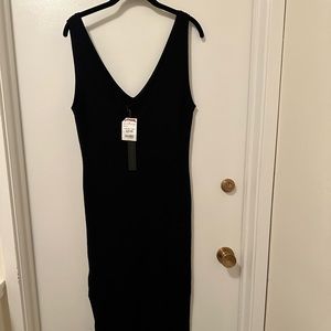 NWT House of Harlow Knit Tank Dress Black Size L